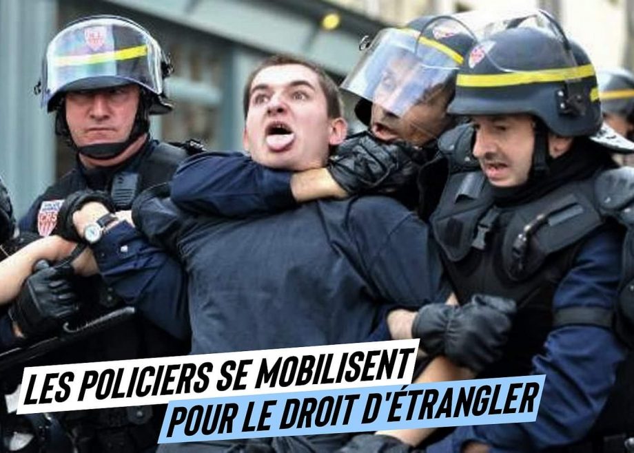 Les policiers se mobilisent pour le droit d’étrangler
