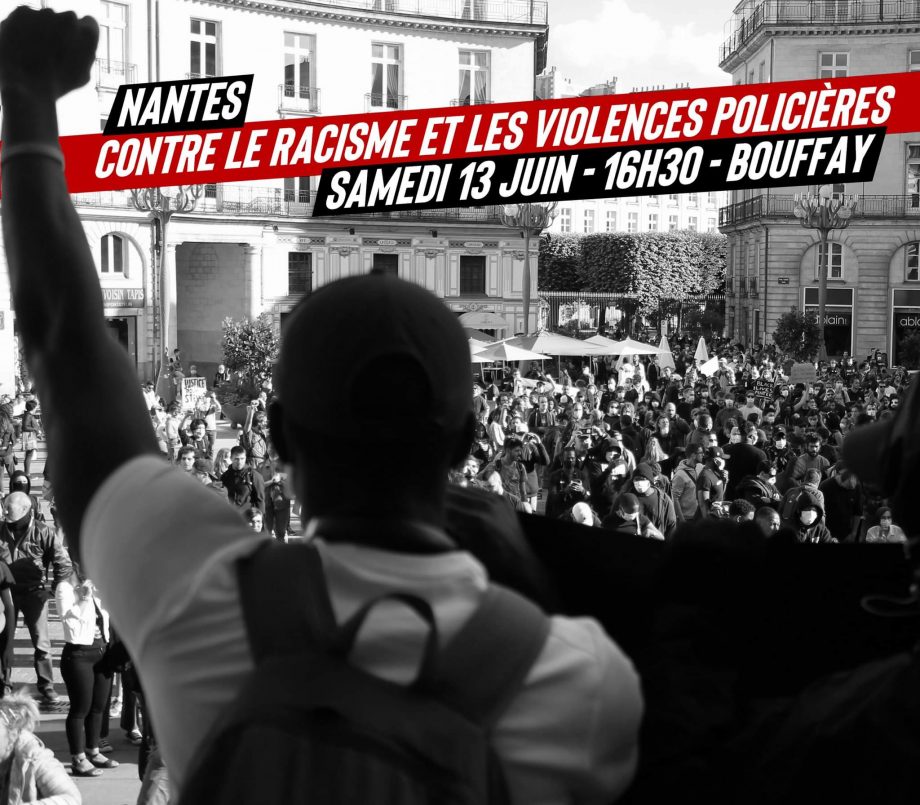 Contre le racisme et les violences policières : samedi, 16h30, Bouffay