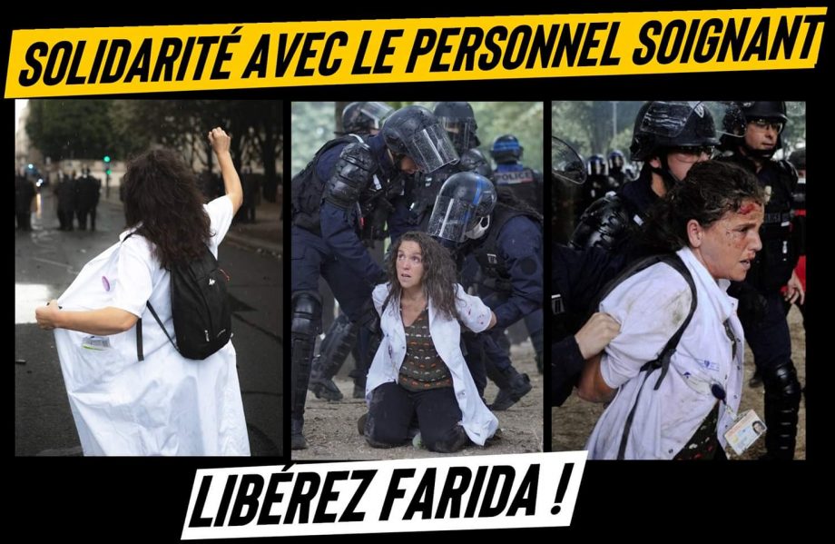 Solidarité avec le personnel soignant ! Libérez Farida !