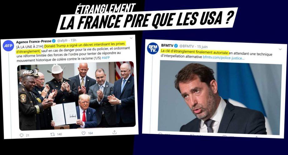 Étranglement : la France pire que les USA de Trump ?