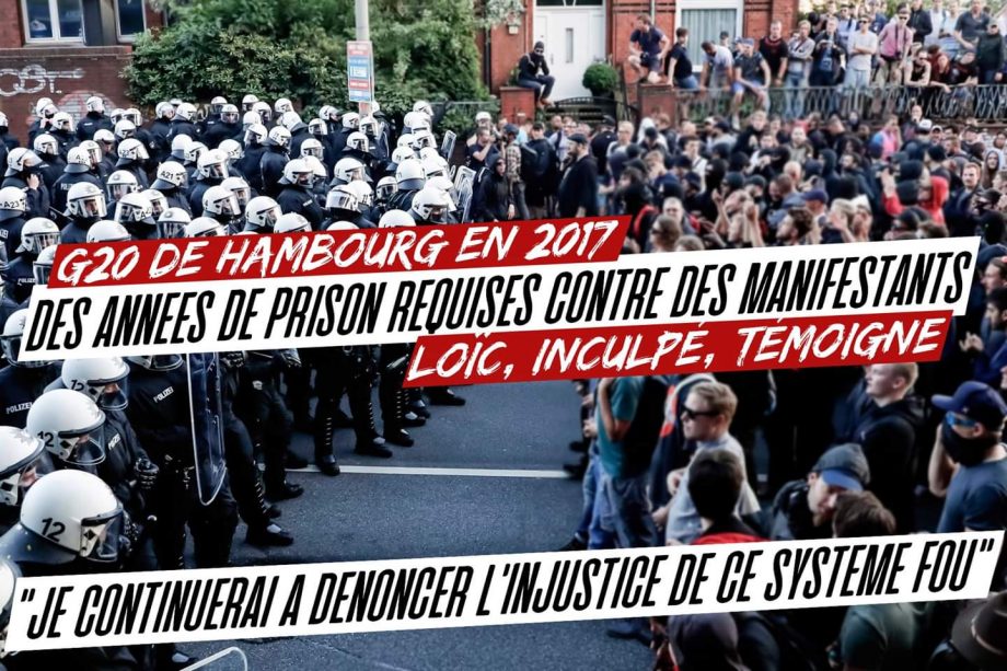 G20 de Hambourg en 2017 : des années de prison requises contre des manifestants