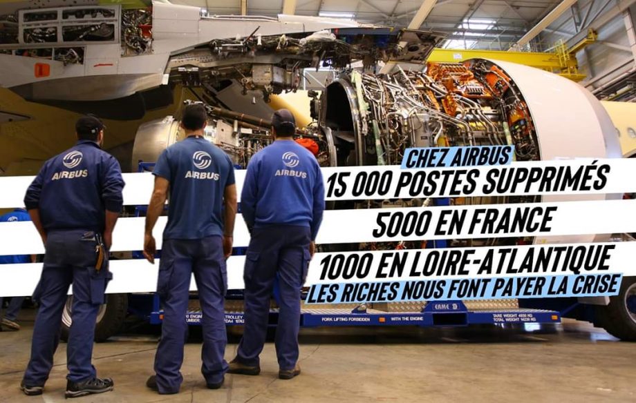 Airbus : 15.000 licenciements, 1000 en Loire-Atlantique