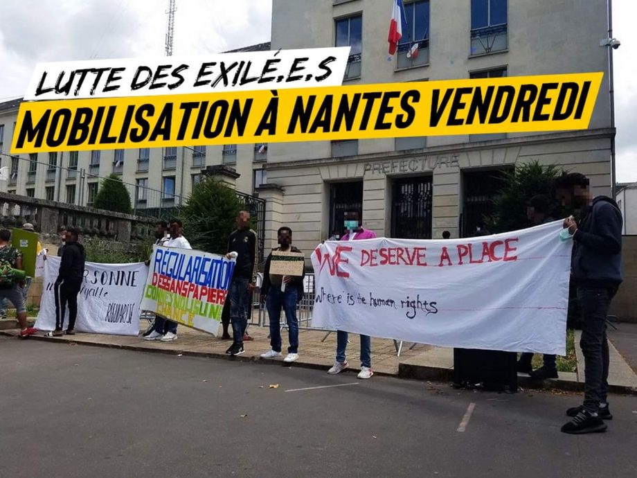 Demain 17 juillet à Nantes : manifestation des exilé·e·s