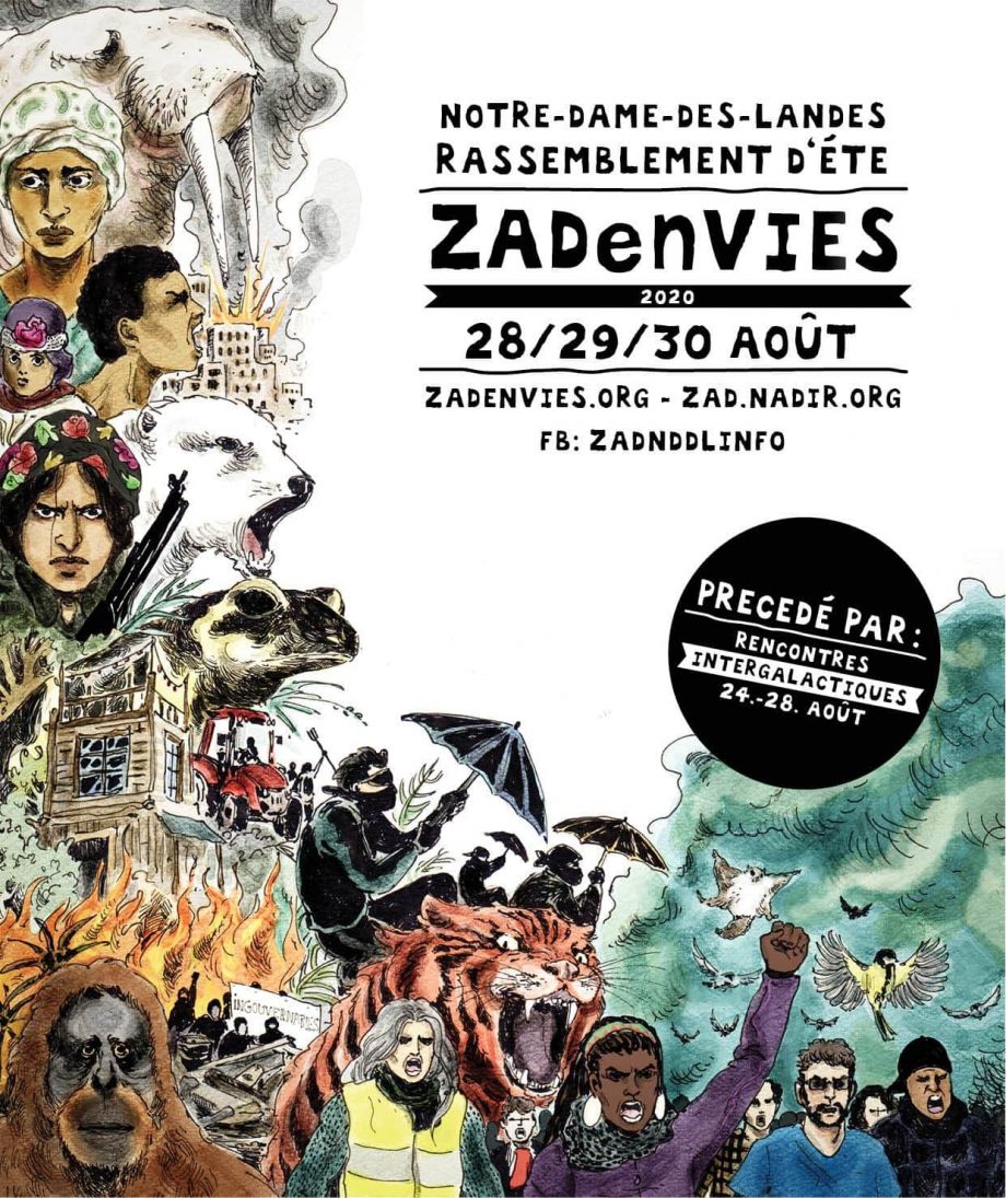 28, 29, 30 Août : rendez-vous sur la ZAD pour un rassemblement d’été !