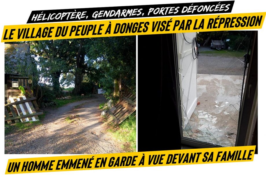 Hélicoptère, gendarmes, portes défoncées et arrestation à Donges