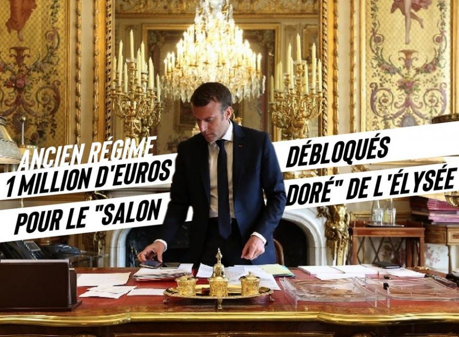 Un million d’euros pour le « Salon doré » de l’Élysée : les nouveaux rois
