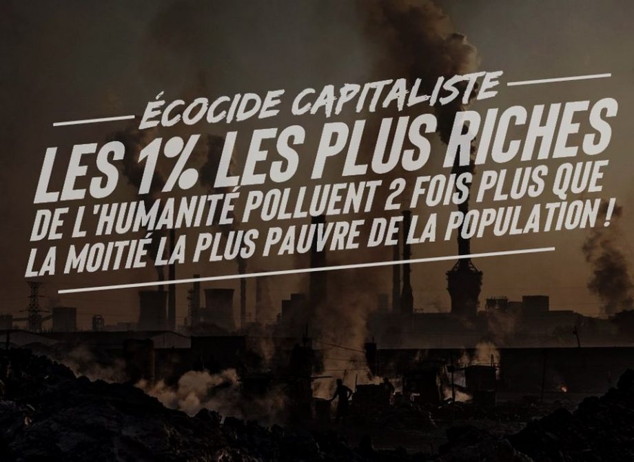 Suicide capitaliste : les 1% les plus riches polluent deux fois plus que plusieurs milliards de pauvres