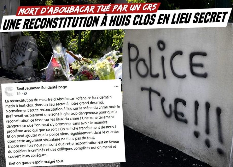 Mort d’Aboubacar, tué par un CRS : une reconstitution à huis-clos deux ans après