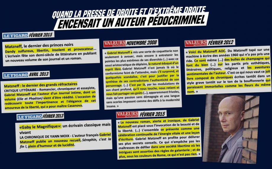 Quand la presse de droite et d’extrême droite encensait un pédocriminel