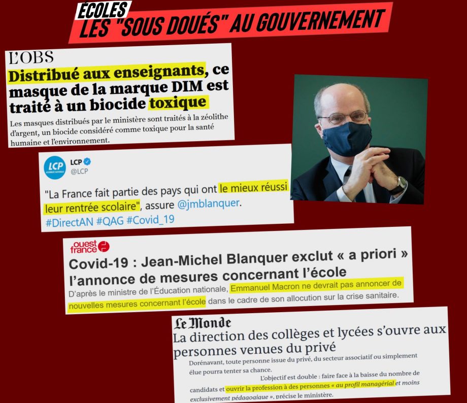 Écoles : les « sous-doués » au gouvernement