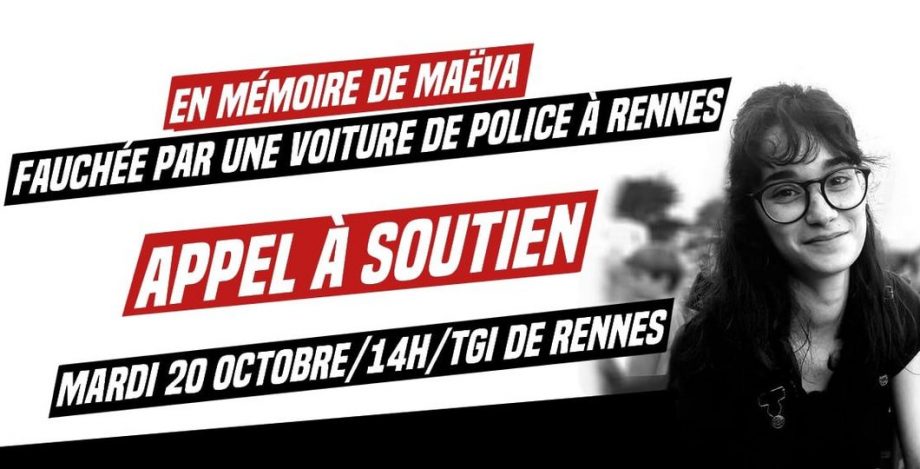 Rassemblement en mémoire de Maëva, fauchée par la police