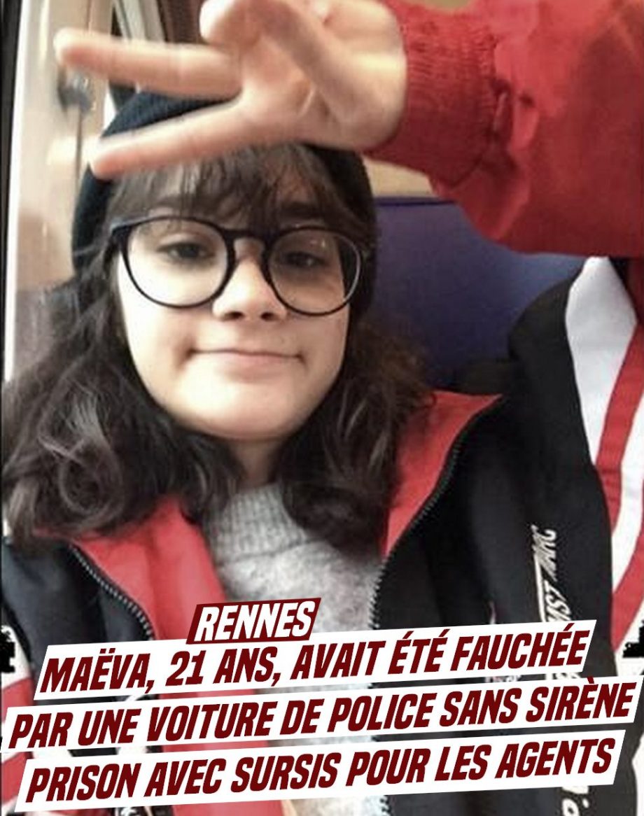 Rennes – Maëva avait été tuée par une voiture de police sans sirène : prison avec sursis, les agents font appel