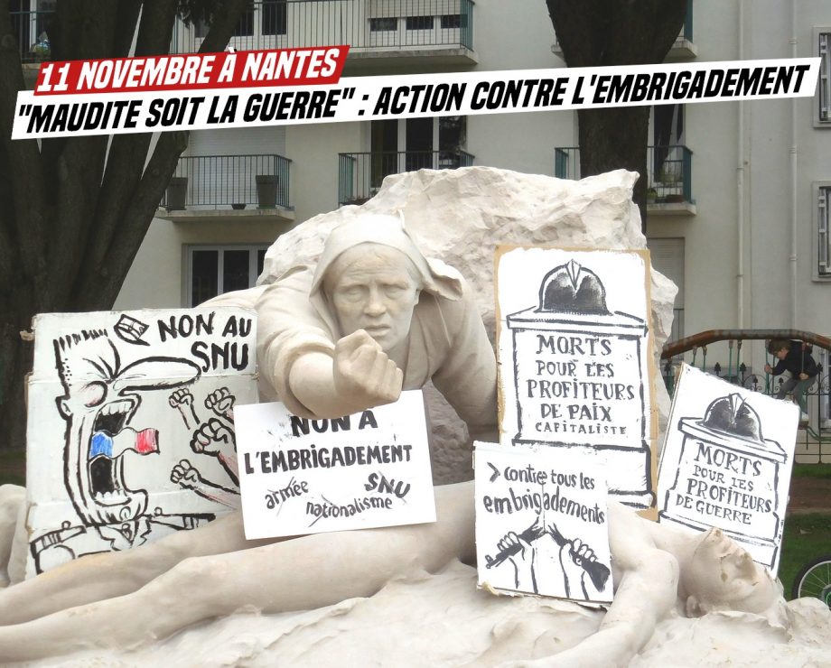 «Que maudite soit la guerre», un collectif se mobilise contre l’embrigadement des jeunes