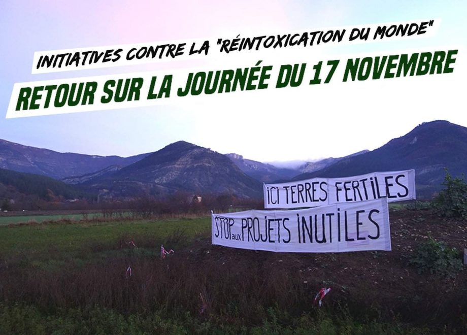 Retour sur la journée du 17 novembre : nombreux fronts contre les intoxications