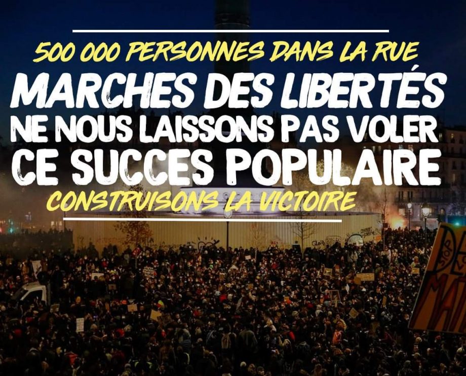 Marches des libertés : ne nous laissons pas voler ce grand succès populaire