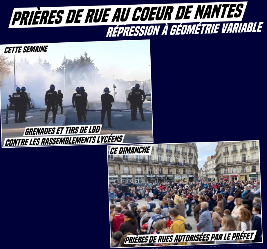 Laïcité et confinement : prières de rue au cœur de Nantes !
