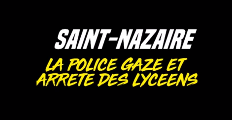 Saint-Nazaire : la police gaze et arrête des lycéens