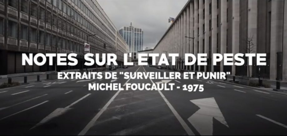Notes sur l’état de peste, Michel Foucault