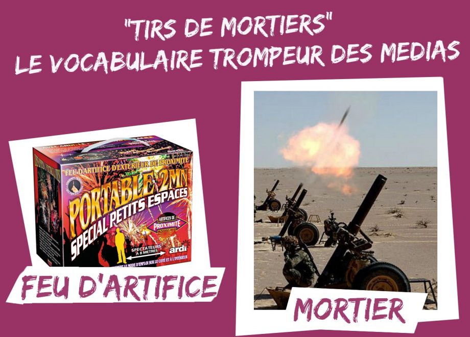 « Tirs de mortiers » : le vocabulaire trompeur des médias