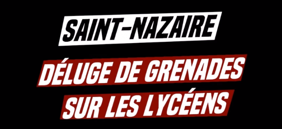 Saint-Nazaire : déluge de grenades lacrymo, un lycéen blessé