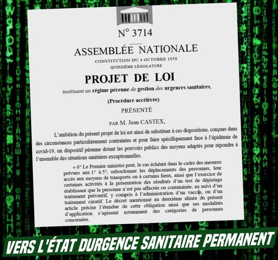 État d’urgence permanent et restrictions de circulation
