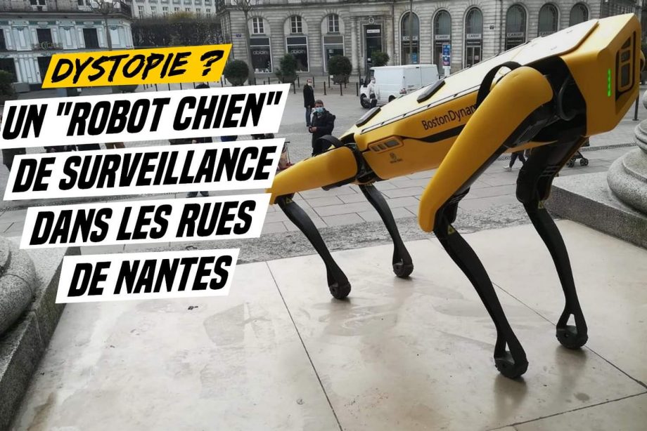 Dystopie : un robot chien de surveillance dans les rues de Nantes