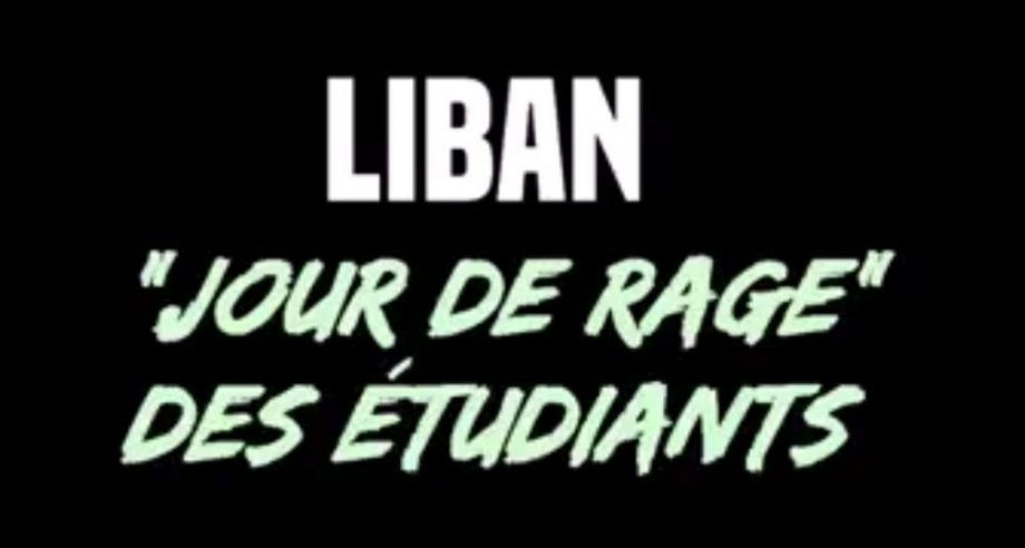 Liban : « jour de rage » des étudiants