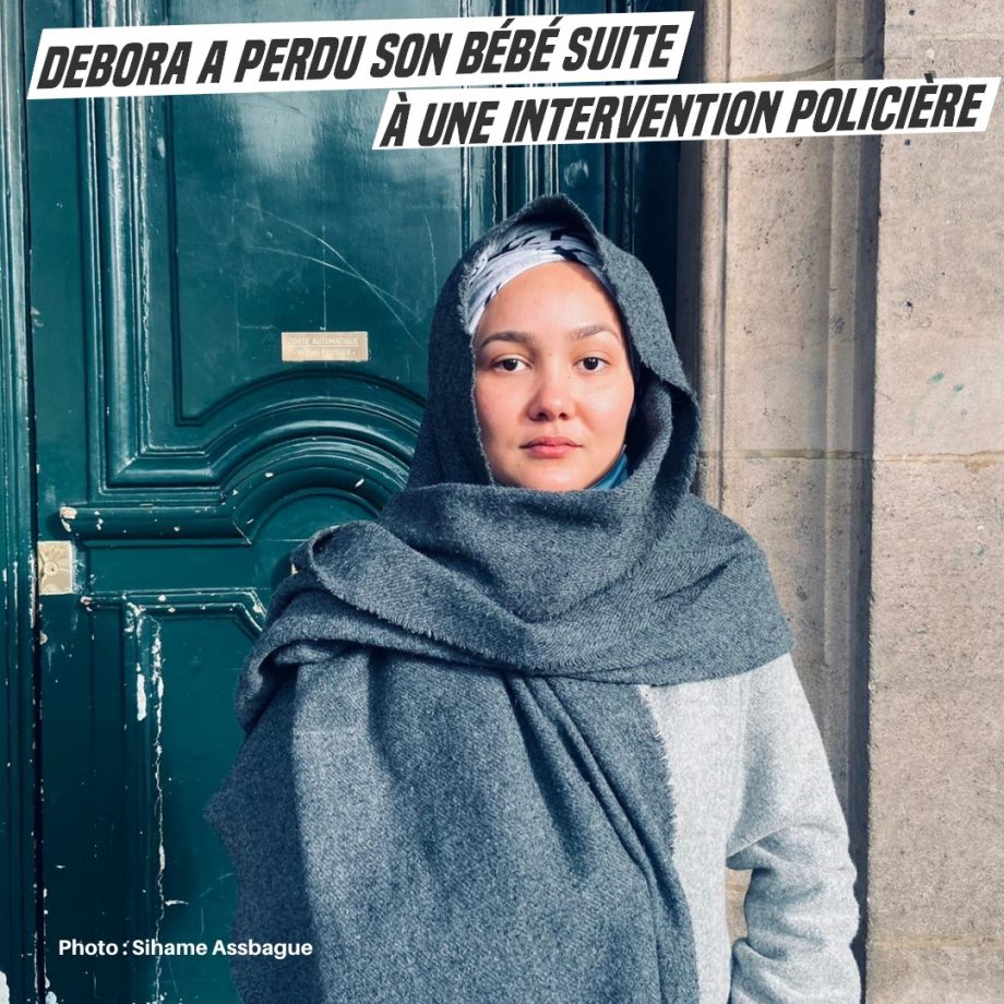 Debora, 23 ans, a perdu son bébé lors d’une intervention policière