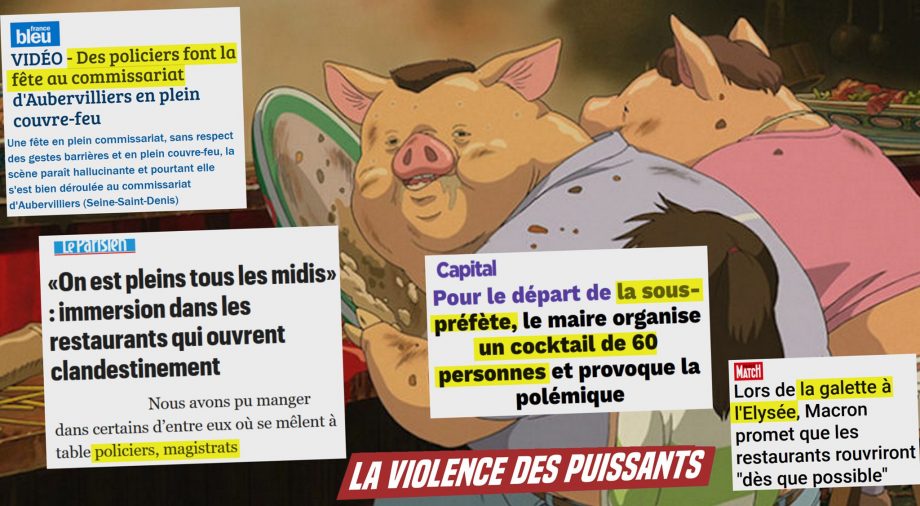 Violence sociale : les mesures sanitaires ne s’appliquent pas aux puissants