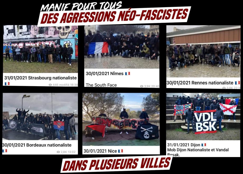 Ce week-end : des attaques fascistes dans toute la France