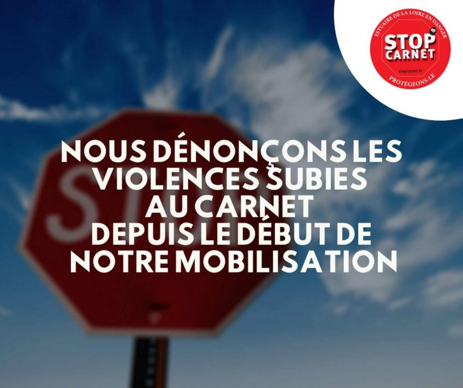 ZAD du Carnet : stop aux violences commises contre la mobilisation écologiste
