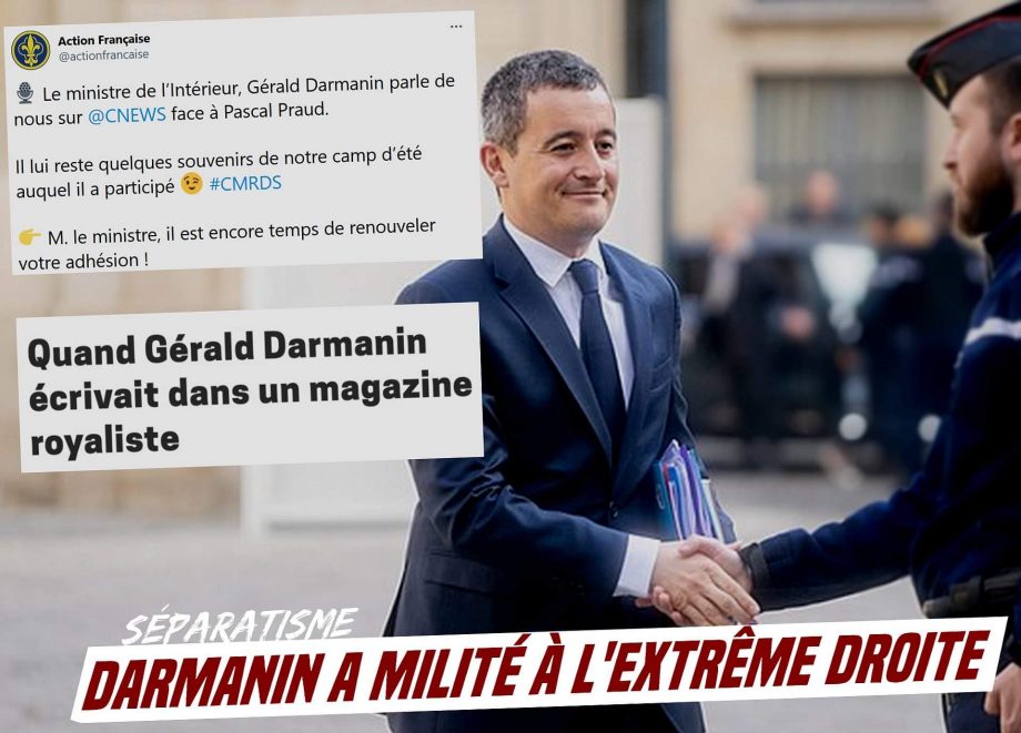 Séparatisme : Darmanin était lié à un groupuscule royaliste et pétainiste