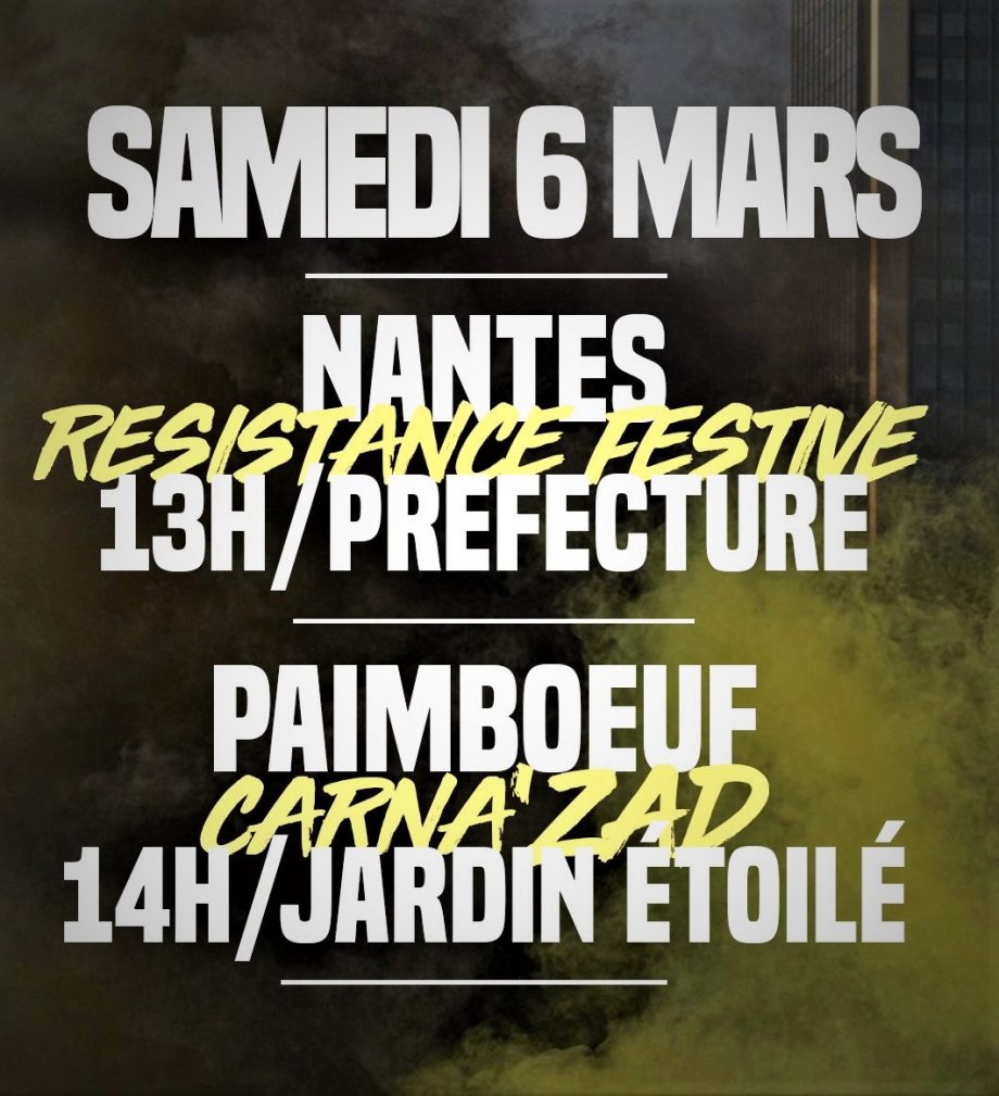 Samedi 6 mars : rendez-vous révoltés et festifs