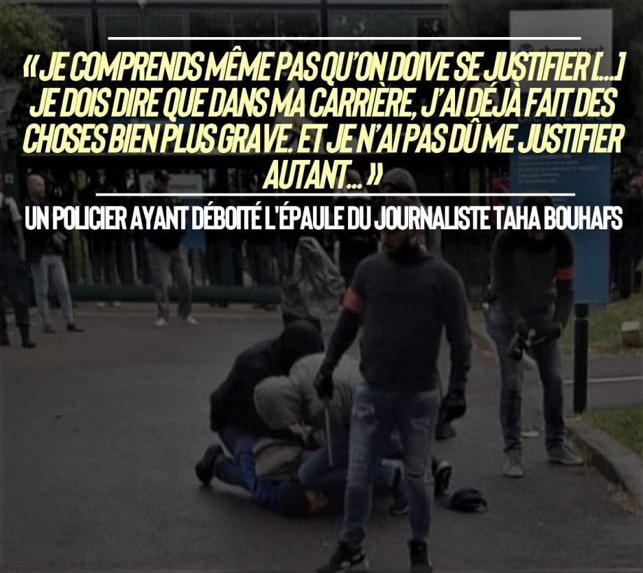 Un policier arrête un journaliste en lui déboîtant l’épaule, il ne « comprend pas de devoir se justifier »
