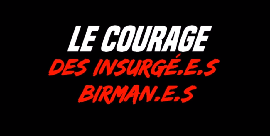 Le courage de l’insurrection birmane