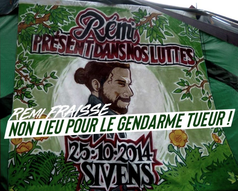 Rémi Fraisse : non-lieu pour le gendarme auteur du tir
