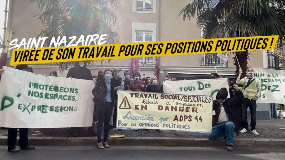 Virée pour son engagement politique !