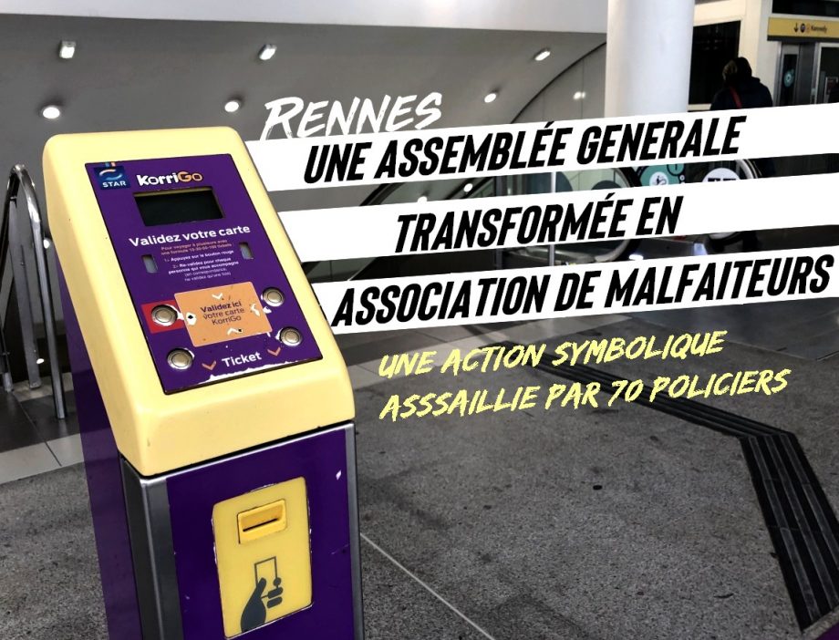Rennes : l’Assemblée de lutte détournée en « association de malfaiteurs »