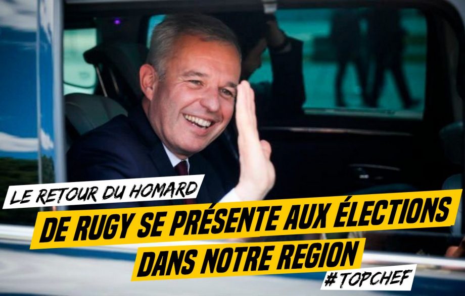 Ressortez les homards : François de Rugy se présente aux élections dans notre région !