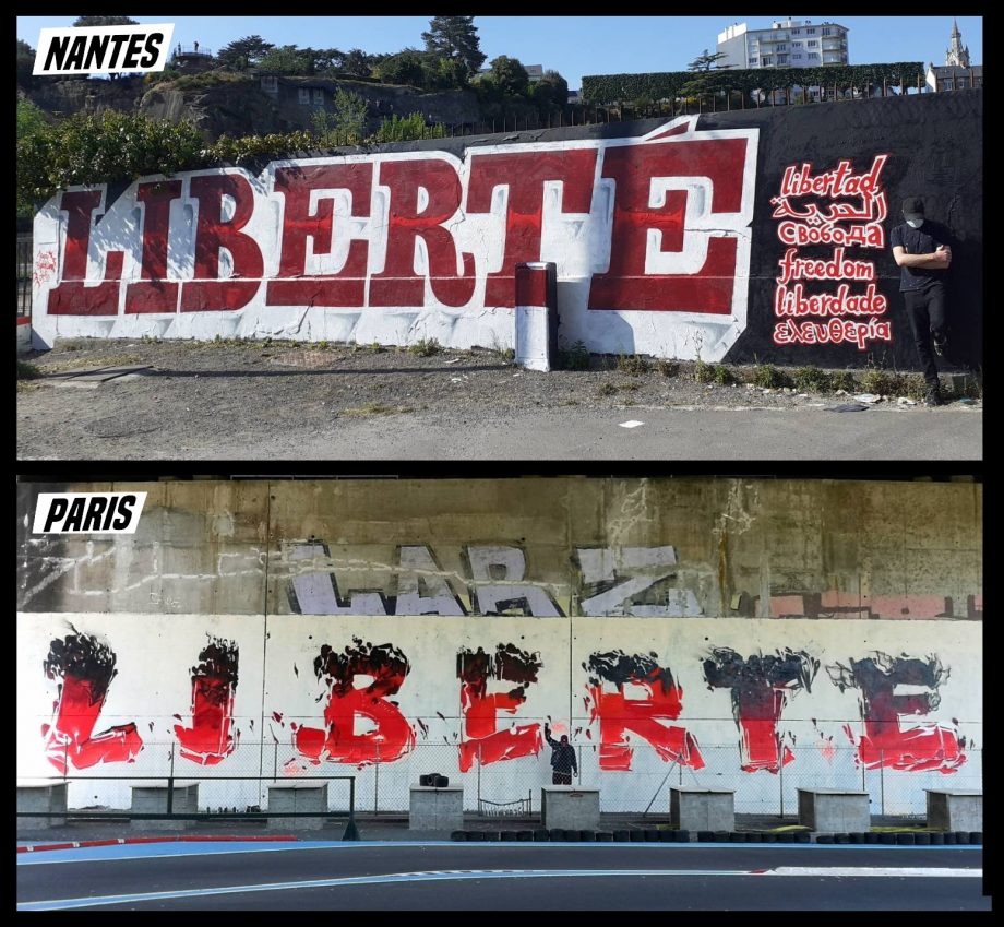 Le mot « Liberté » envahit les murs des villes !