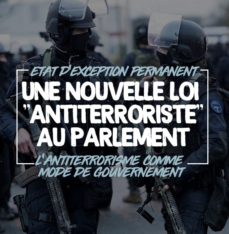 Escalade répressive : encore une nouvelle loi « antiterroriste »