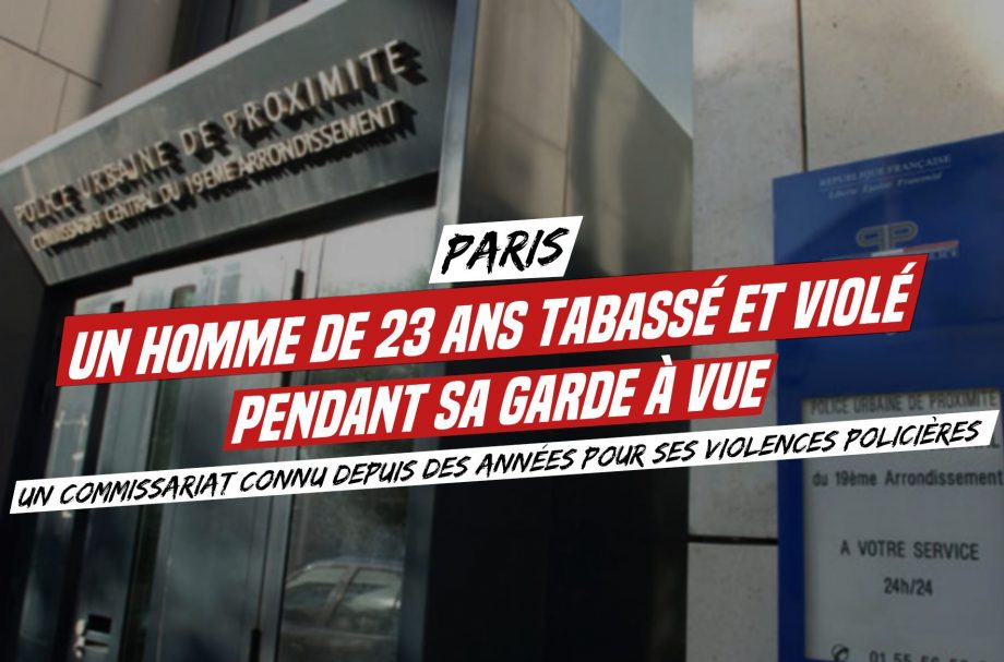 Violences policières : un jeune homme de 23 ans tabassé et violé pendant sa garde à vue