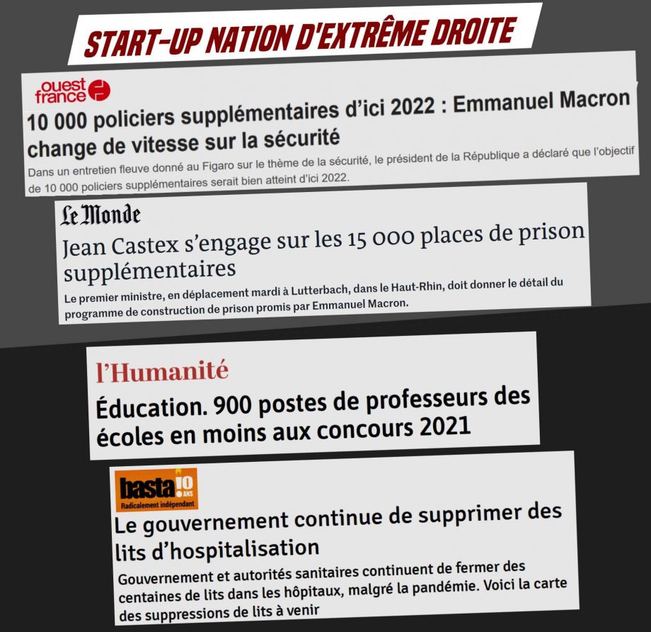 Macron : start-up nation d’extrême droite