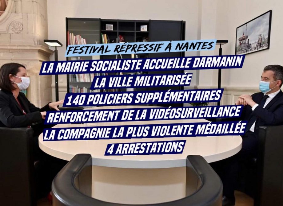 Darmanin à Nantes : festival répressif