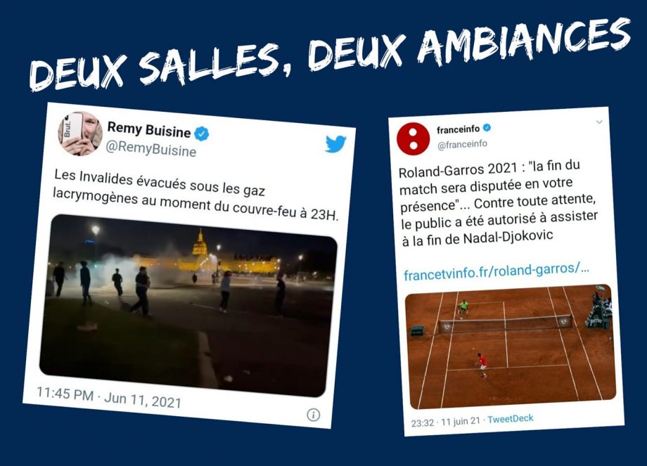 Deux salles, deux ambiances