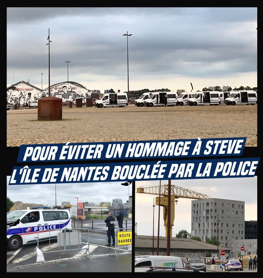 Pour empêcher un hommage à Steve, la police boucle l’île de Nantes