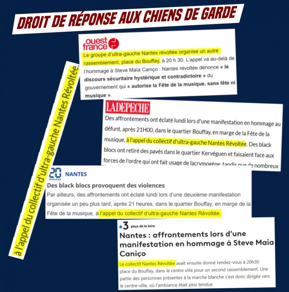 Droit de réponse aux chiens de garde