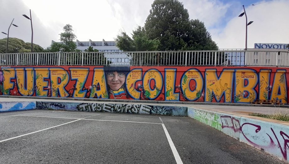Nantes : fresque solidaire avec la Colombie