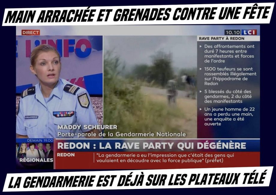 Attaque sanguinaire d’une free party : la gendarmerie déjà sur les plateaux télé