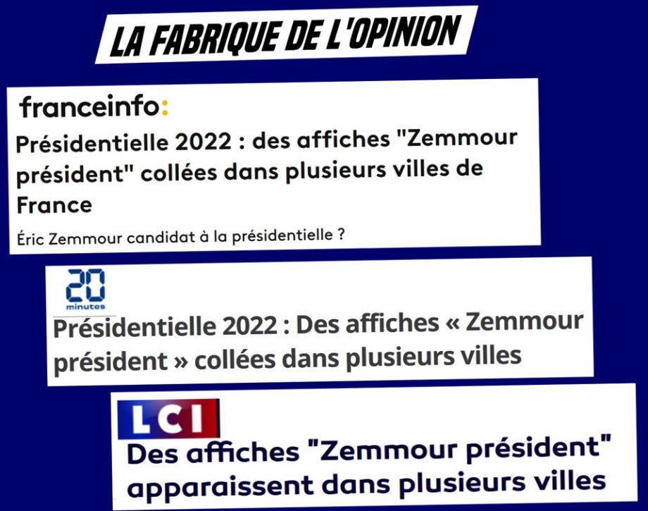 Fabrique de l’opinion : cas d’école